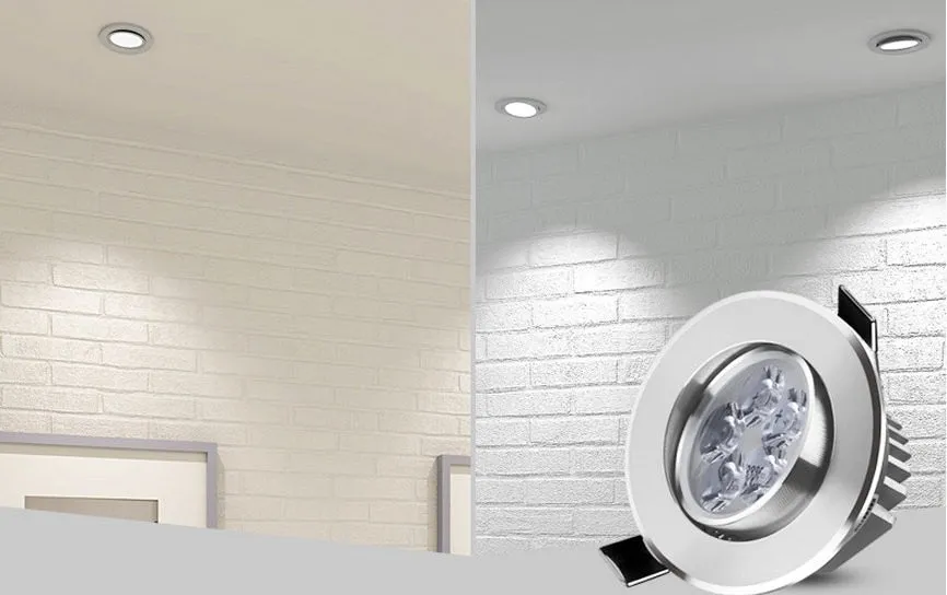 2021 Promotion Led Light 220v Input 10 pcs/lot Downlights Energy Saving With Excellent Heatsink High Brightness Epistar Spot Lamp
