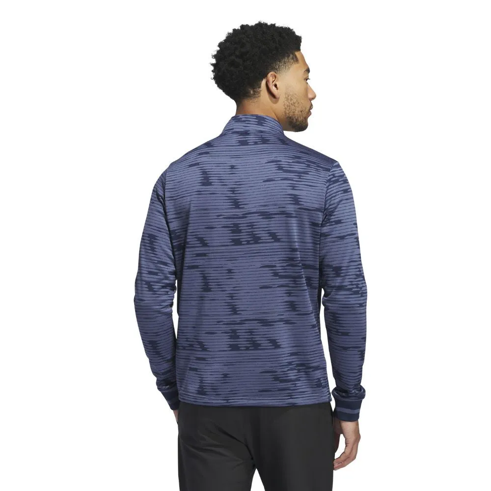 adidas Ultimate365 Linear Stripe 1/4 Zip Mens Golf Pullover Top 2024 - IZ4906