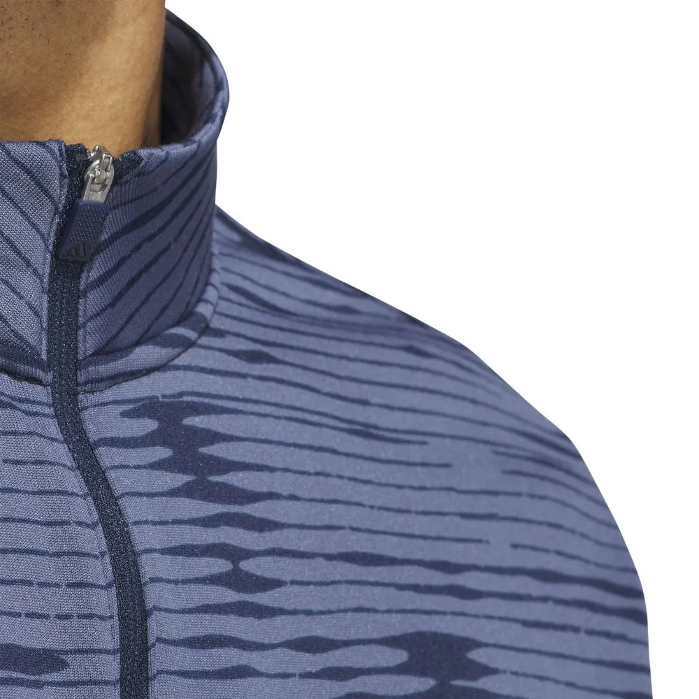 adidas Ultimate365 Linear Stripe 1/4 Zip Mens Golf Pullover Top 2024 - IZ4906