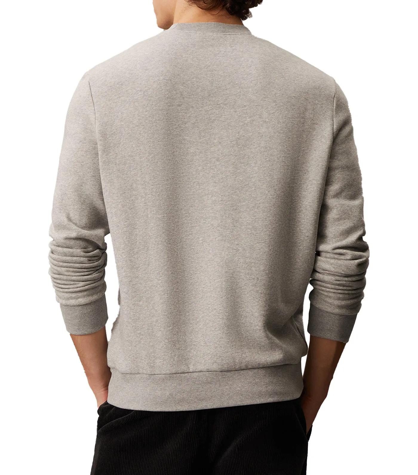Archive Logo Fleece Crewneck Sweatshirt Gray Heather