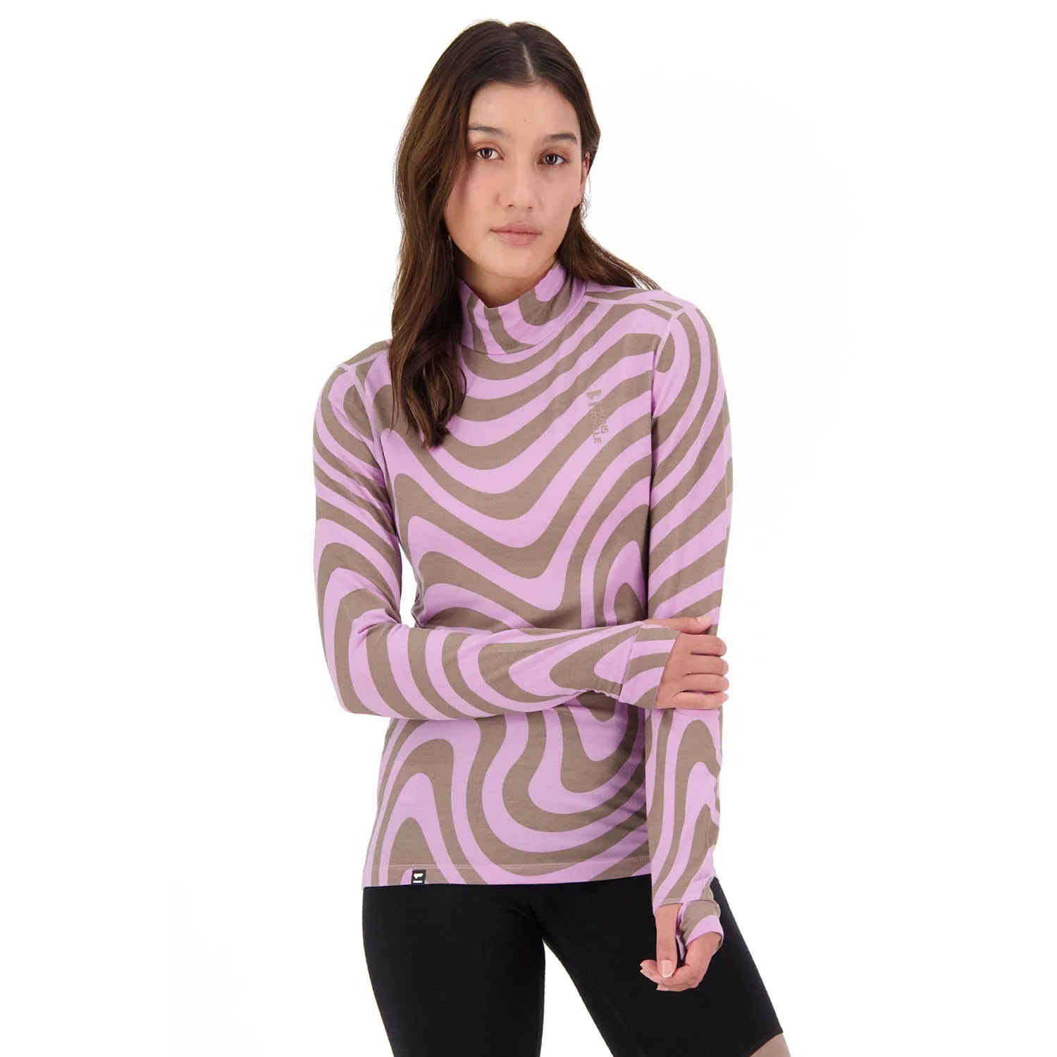 Cascade Merino Flex 200 Mock Neck Long Sleeve Top  2024