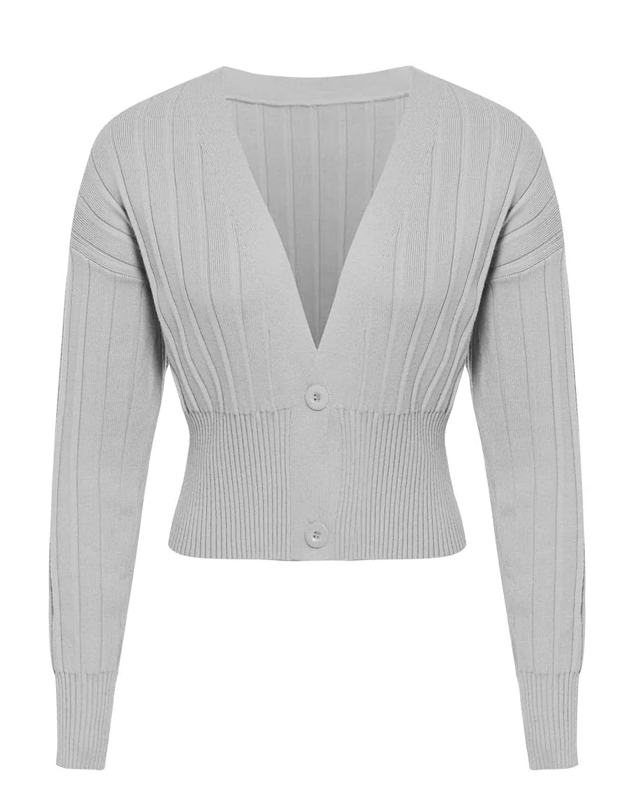 Cotton Solid Short Sweater - Multicolor