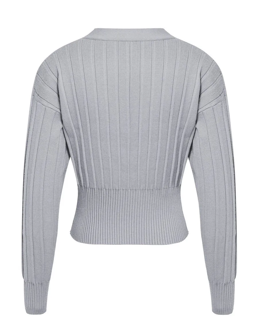 Cotton Solid Short Sweater - Multicolor