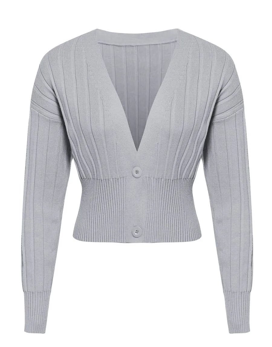 Cotton Solid Short Sweater - Multicolor