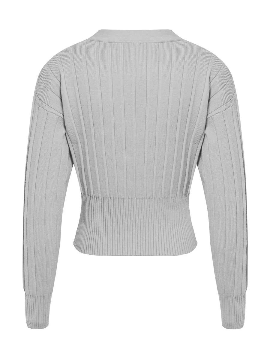 Cotton Solid Short Sweater - Multicolor