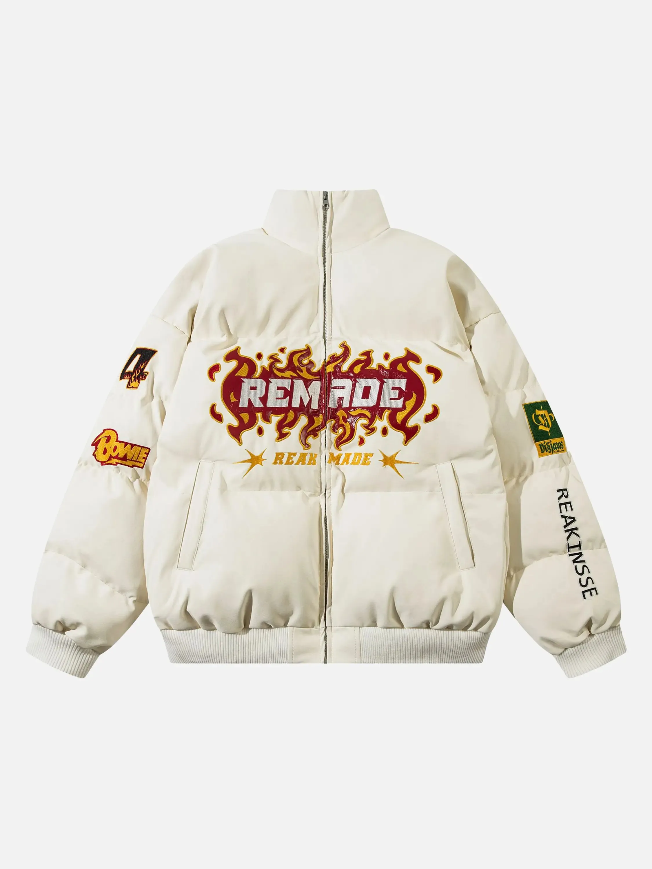 Disguisen American Style Heavy Flame Embroidered Coat