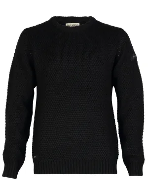 Dissident Jamal textured knitted jumper in black