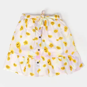 Girls Casual Skirt Smiley - Multi