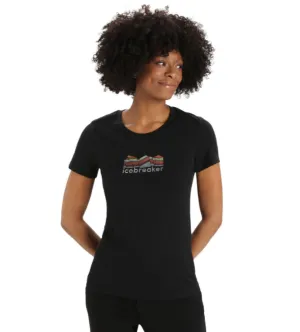 Icebreaker Women's Tech Lite II Short Sleeve - Mountain Geology