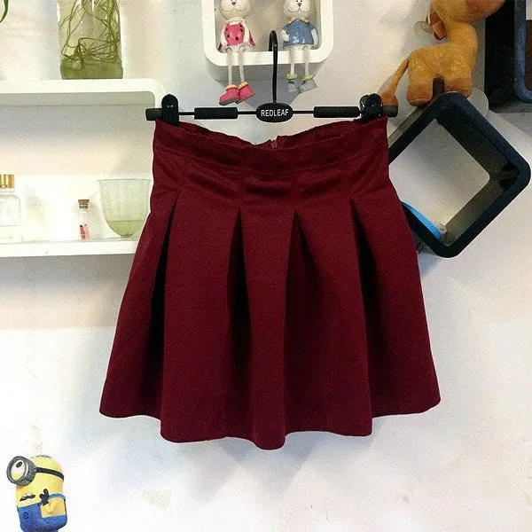 Korean Trendy Stretchable Outer Space Cotton Skirt Zipper Slim Look Tutu Skirt