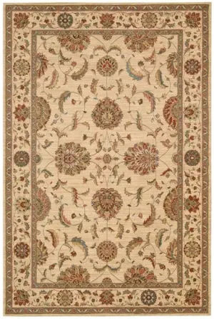 Living Treasures LI04 Ivory Rug