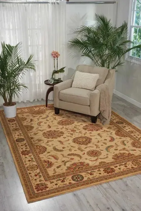 Living Treasures LI04 Ivory Rug