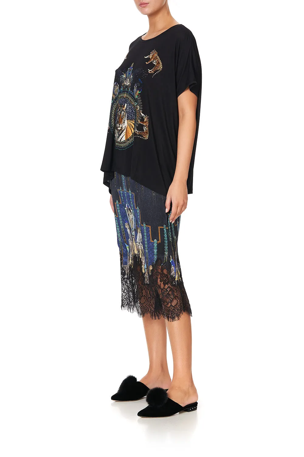 LOOSE FIT ROUND DRIPPING IN DECO