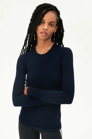 Loren Seamless L/S Tee Indigo