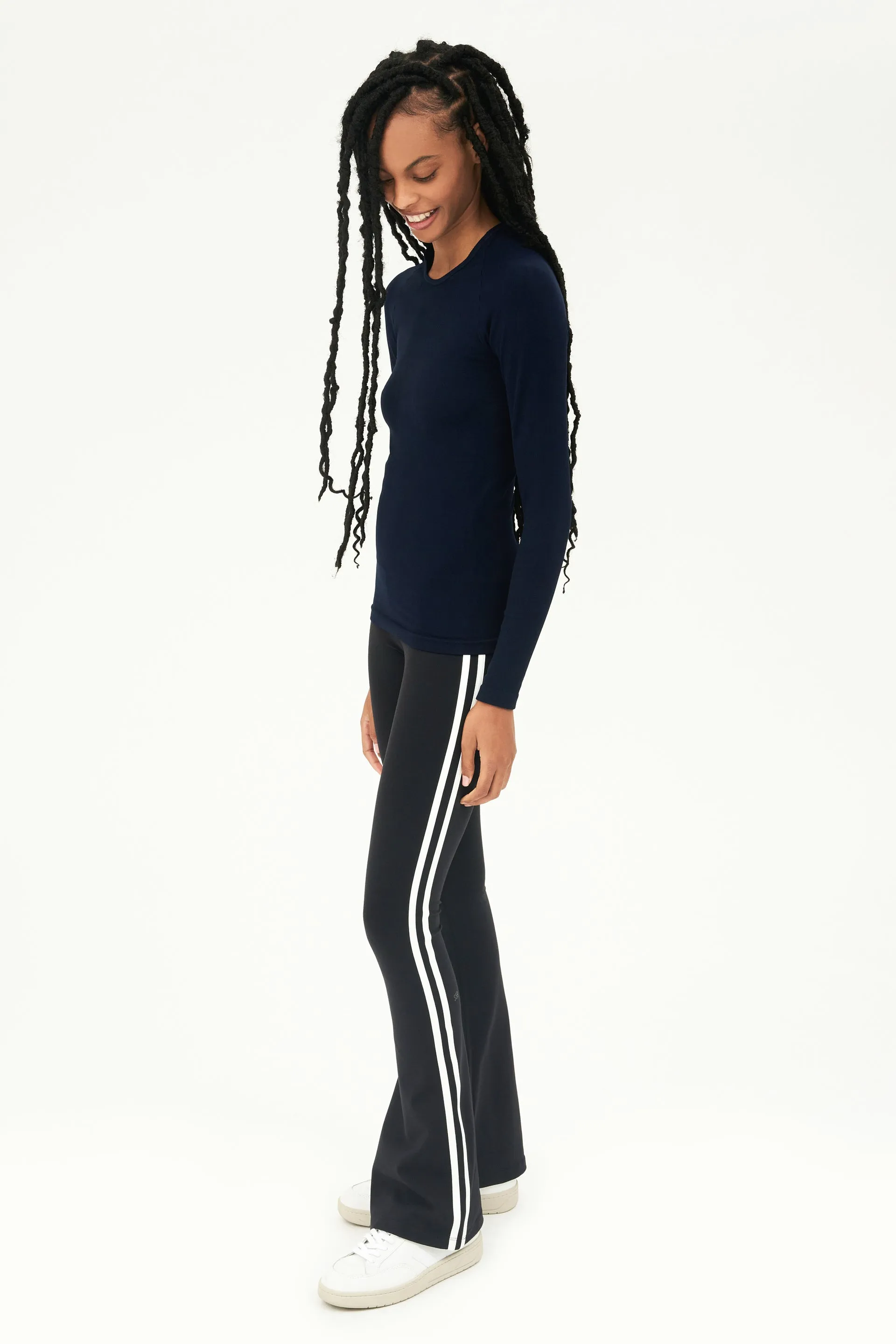 Loren Seamless L/S Tee Indigo