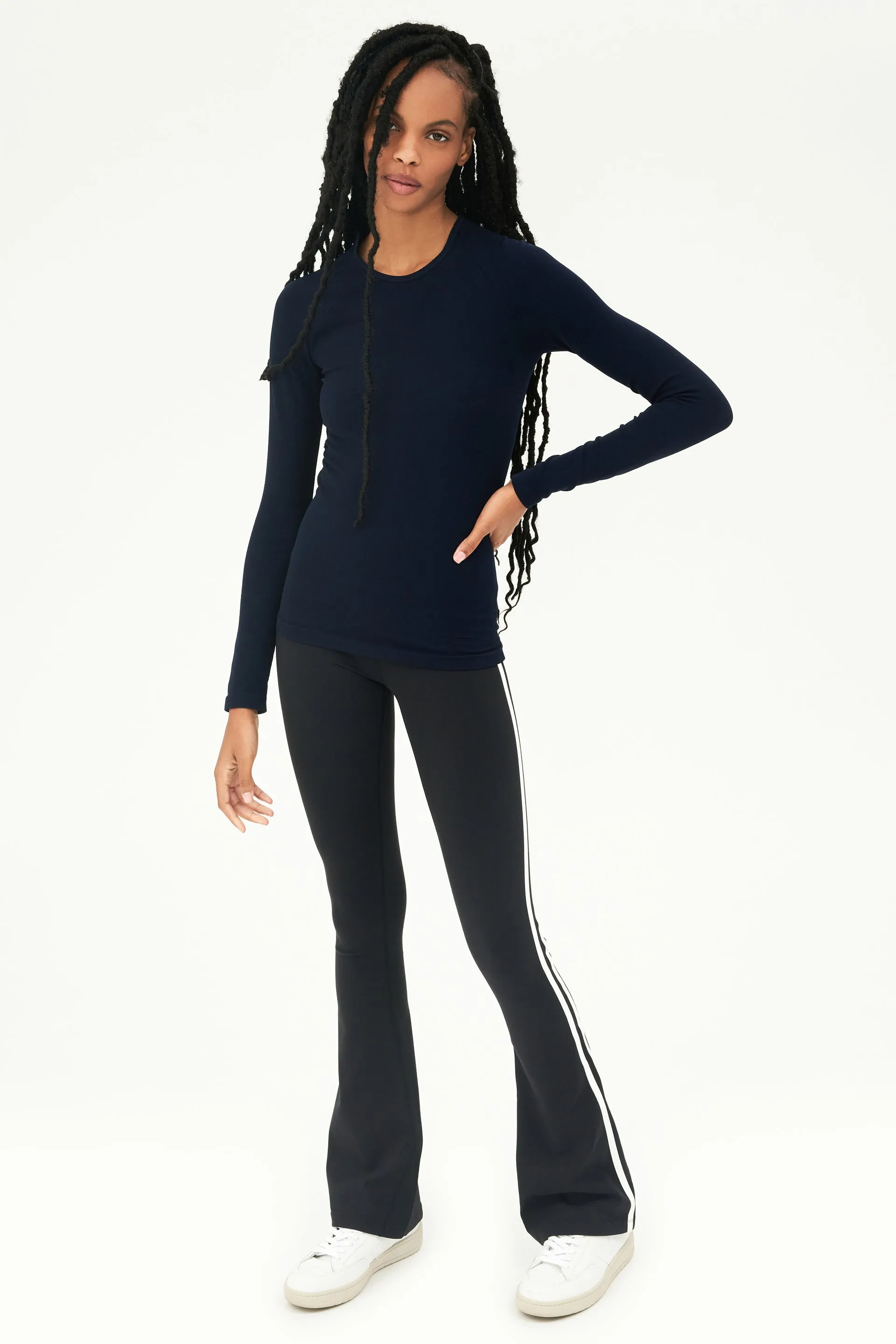 Loren Seamless L/S Tee Indigo