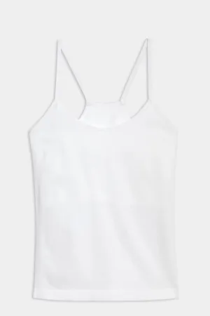 Loren Seamless Waist Length Tank White