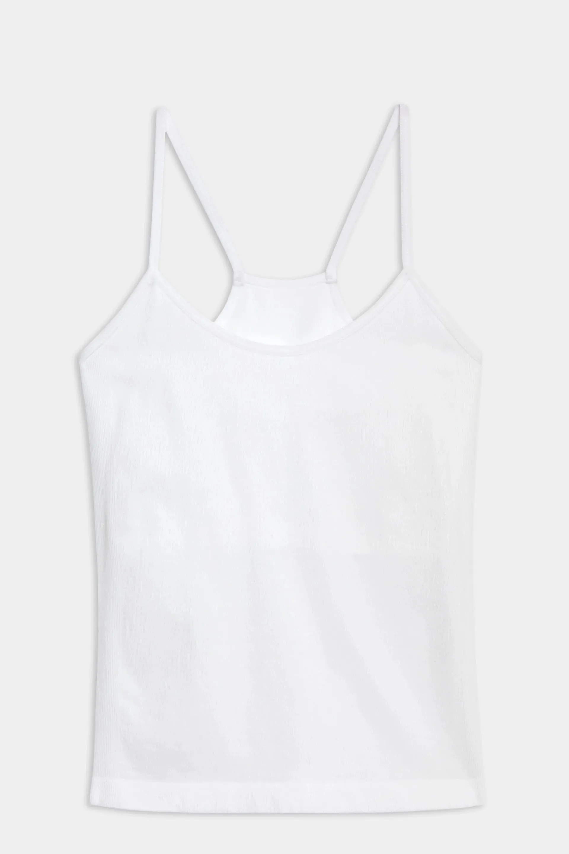 Loren Seamless Waist Length Tank White