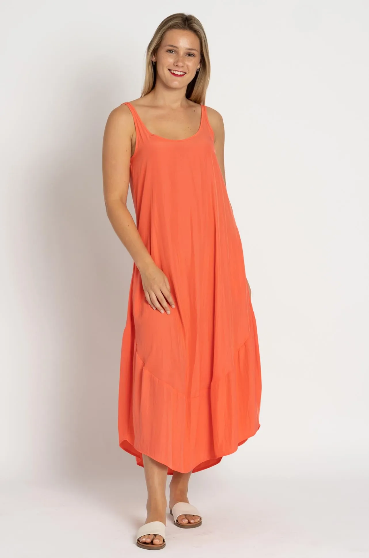 Mela Purdie - Teardrop Dress in Grapefruit