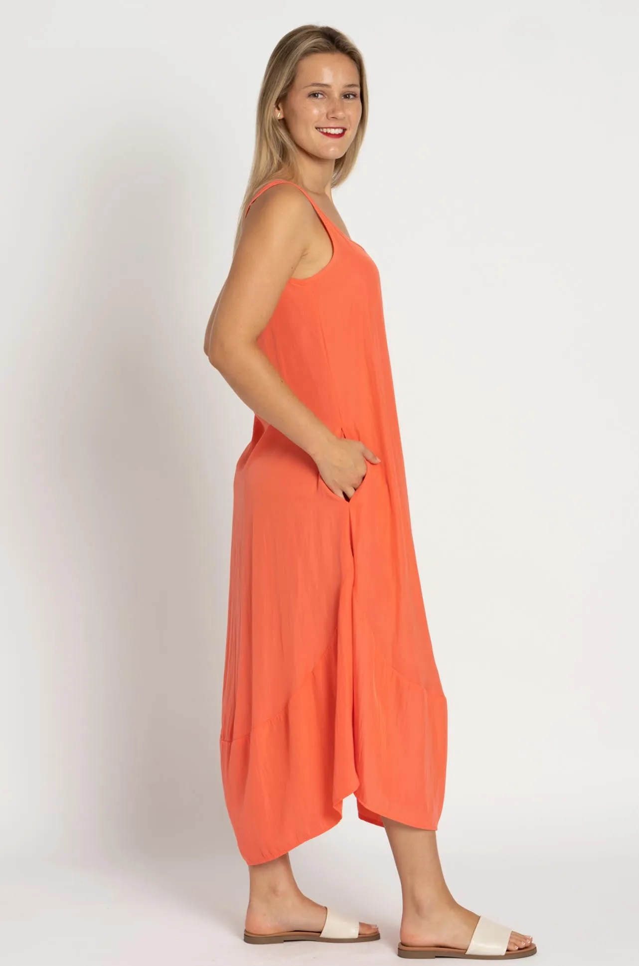 Mela Purdie - Teardrop Dress in Grapefruit