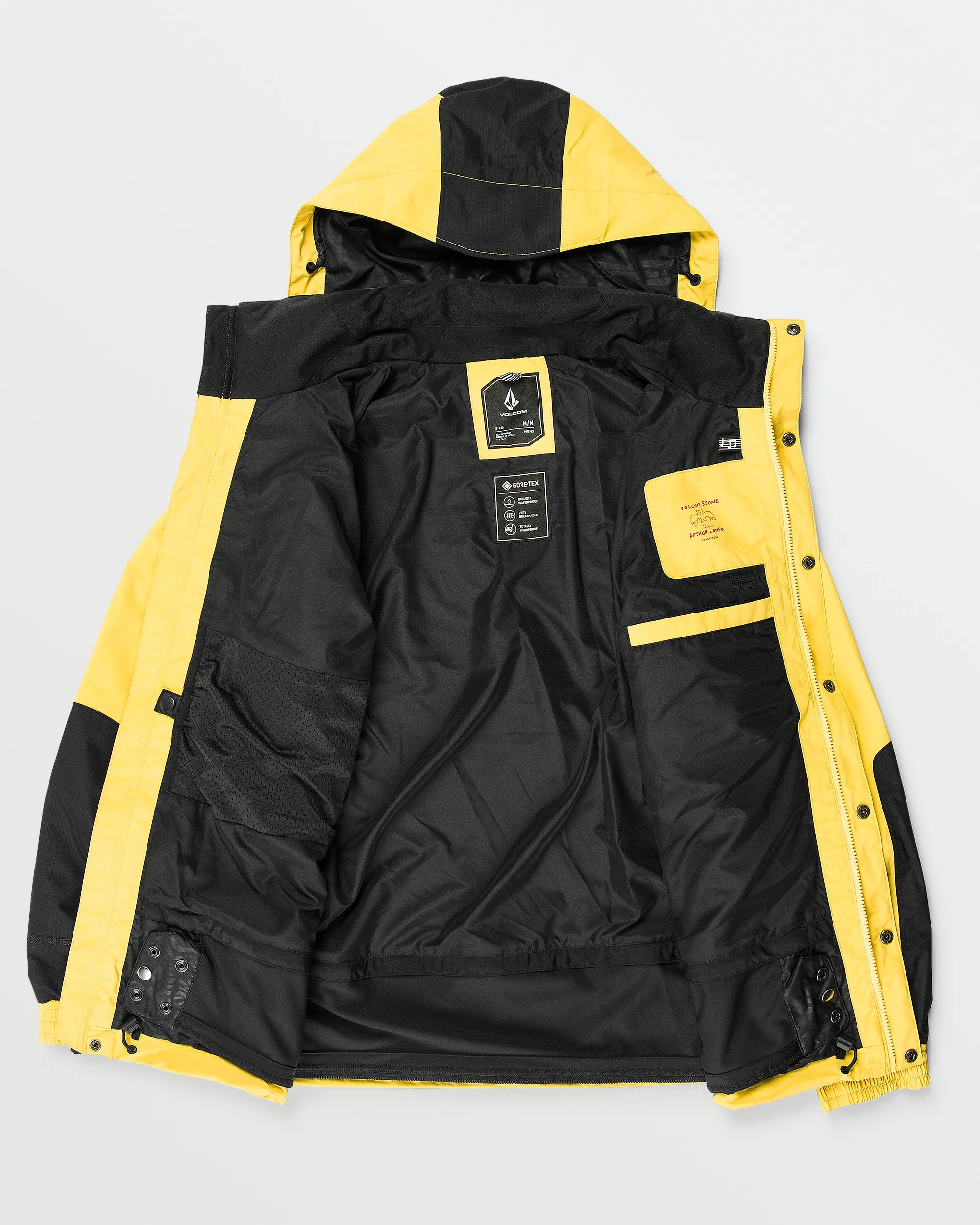 Mens Longo Gore-Tex Jacket - Dark Yellow