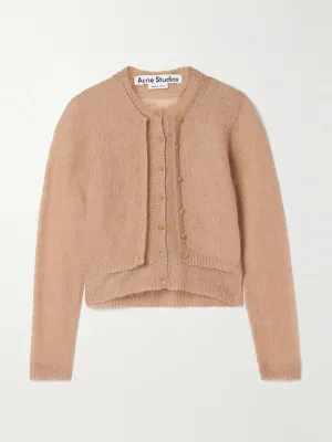 Mohair-blend cardigan