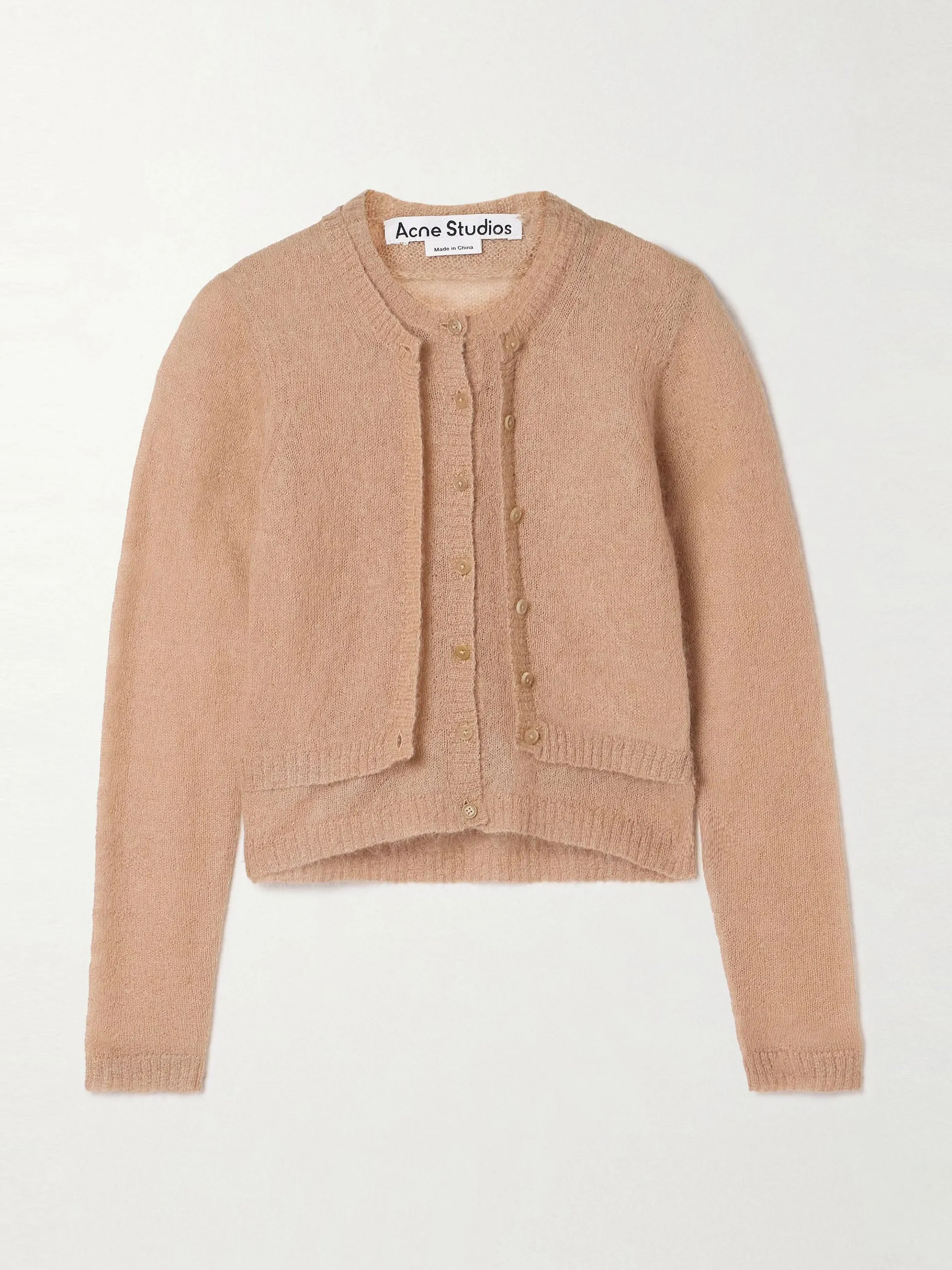 Mohair-blend cardigan
