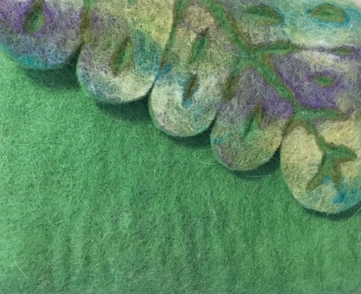 Nuno Felted Wool Leaf Coin Purses One-Of-A-Kind