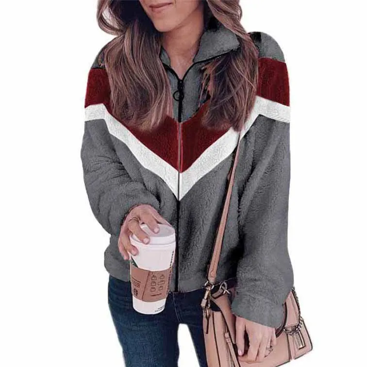 Plush Sweater Tweed Jacket Wholesale Women Clothing