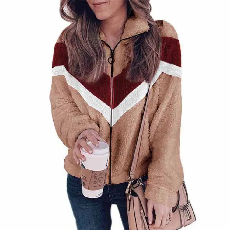 Plush Sweater Tweed Jacket Wholesale Women Clothing