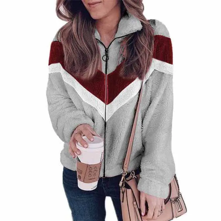 Plush Sweater Tweed Jacket Wholesale Women Clothing