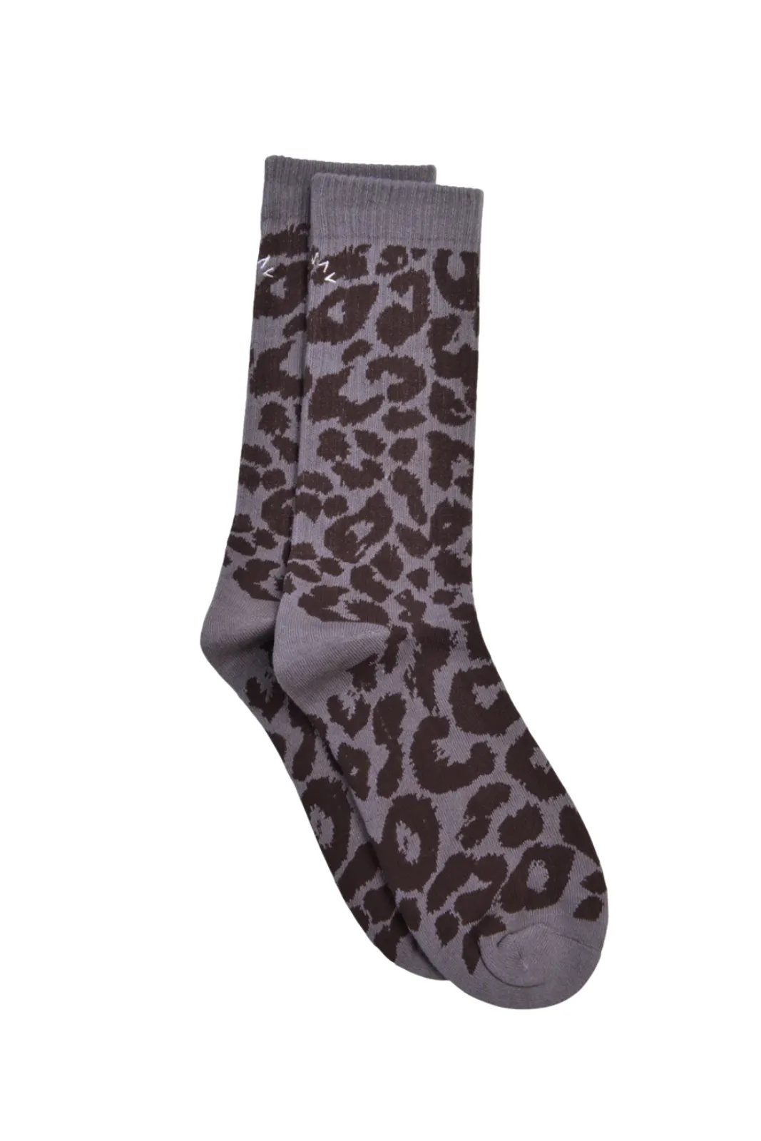 Rita Jacquard Animal Sock, Cinder Leopard