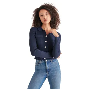 Steve Madden Ayda Contrast-Tipped Cardigan