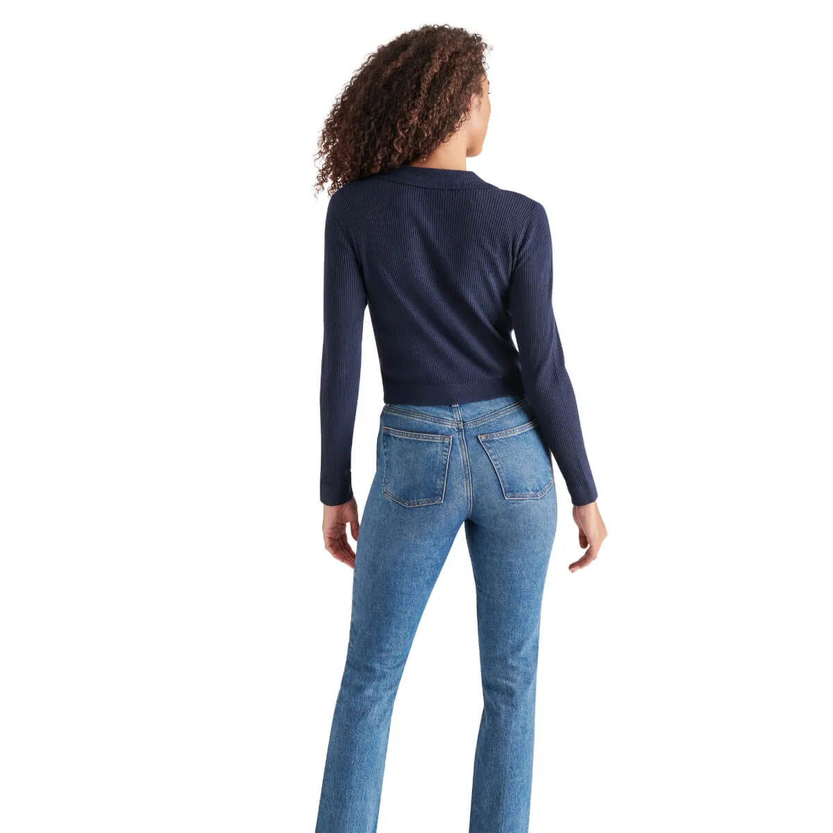 Steve Madden Ayda Contrast-Tipped Cardigan