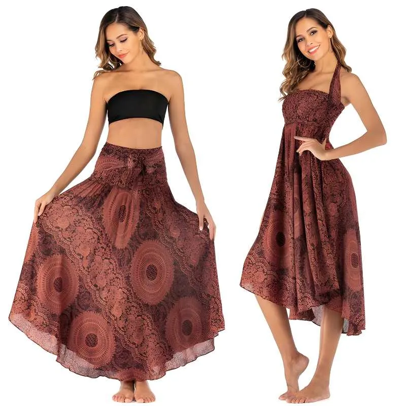 Swing Skirt Dress Boho Style