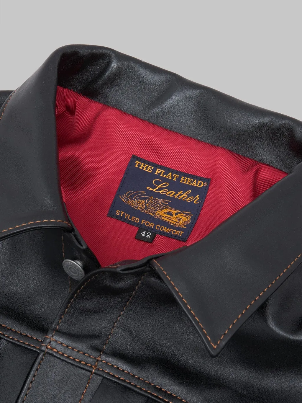 The Flat Head FN-LJ-HJ002 Horsehide 50's Type II Jacket Black