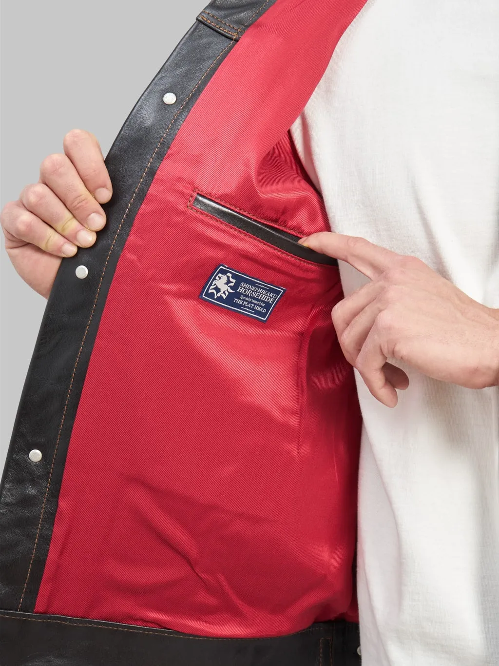 The Flat Head FN-LJ-HJ002 Horsehide 50's Type II Jacket Black