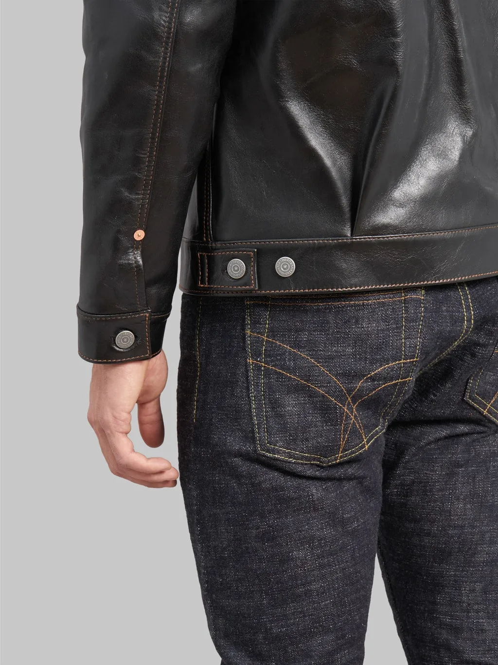 The Flat Head FN-LJ-HJ002 Horsehide 50's Type II Jacket Black