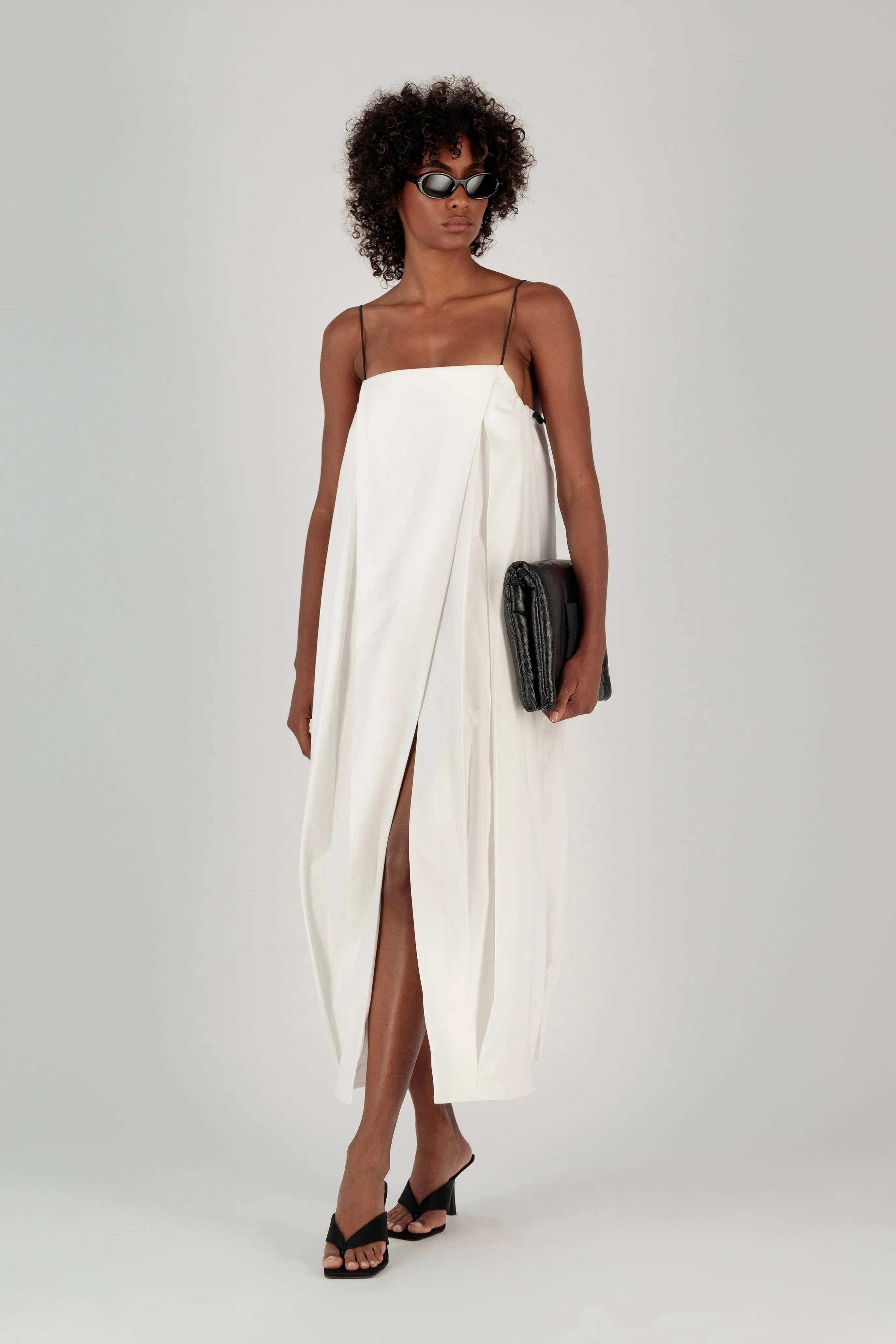 WRAP BALLOON DRESS