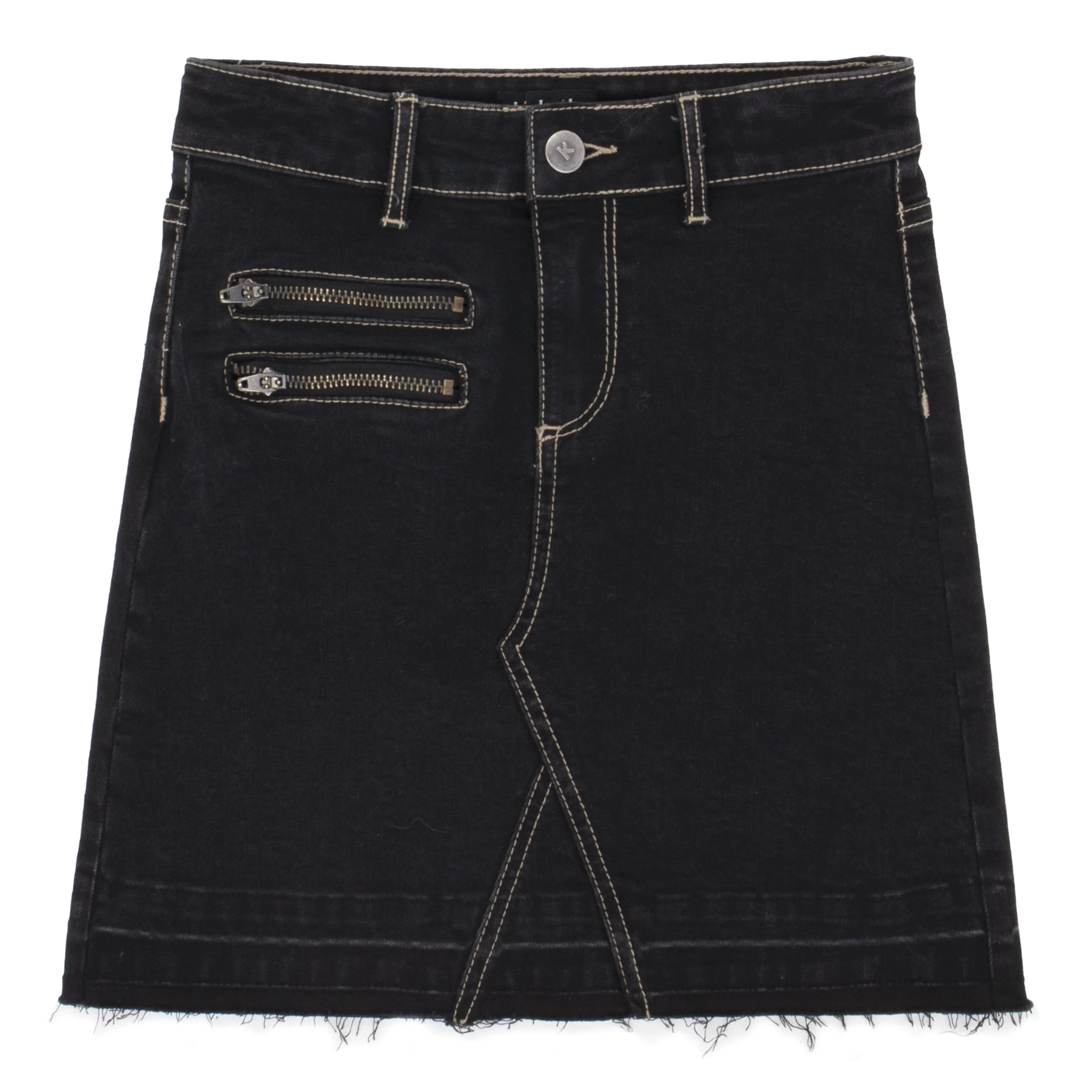 Zipper Denim Skirt