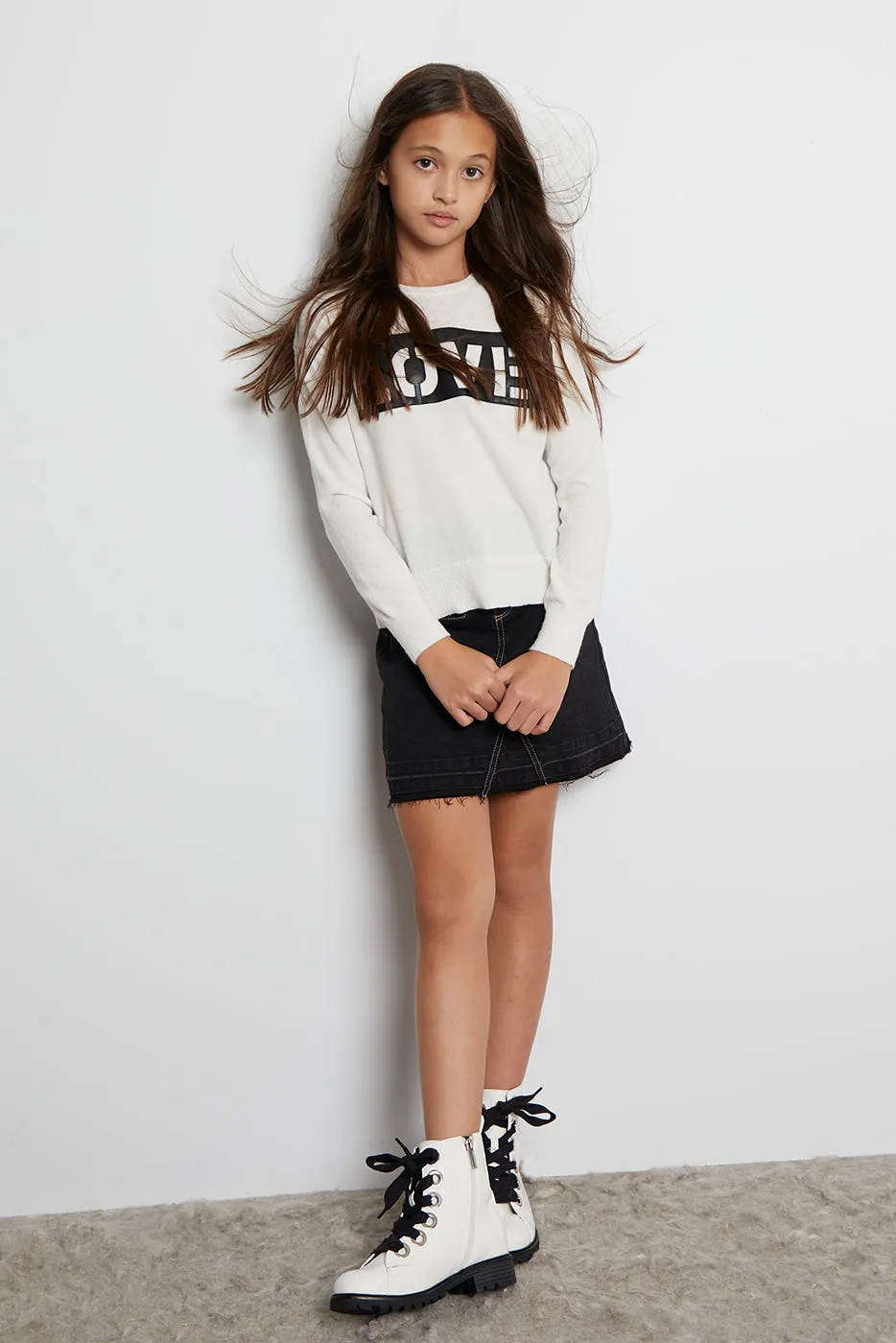 Zipper Denim Skirt